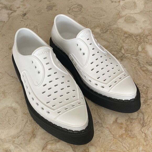 George X Native White Black Platform Creepers - Picture 2 of 15